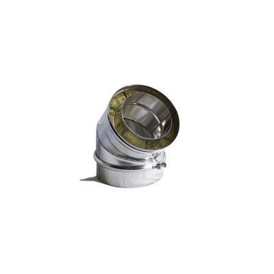 Tubos de aço inoxidável curvados e conectados com abraçadeiras