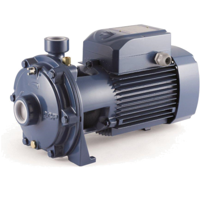 bomba eléctrica azul escura com motor ventilado