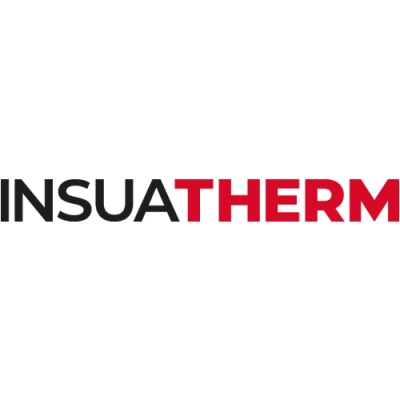 Logótipo INSUA THERM em cores preto e vermelho