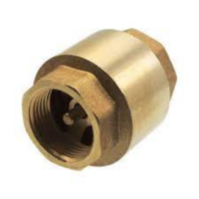 Válvula de retenção metálica em latão com roscas