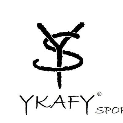 Logótipo YKAFY SPORTS preto sobre fundo branco