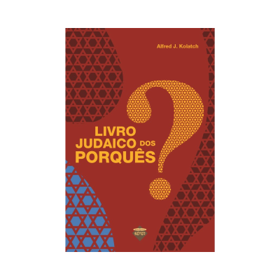 Capa de livro vermelho com título amarelo e padrões triangulares castanhos e azuis.