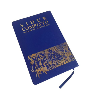 Livro SIDUR COMPLETO com capa azul e detalhes dourados