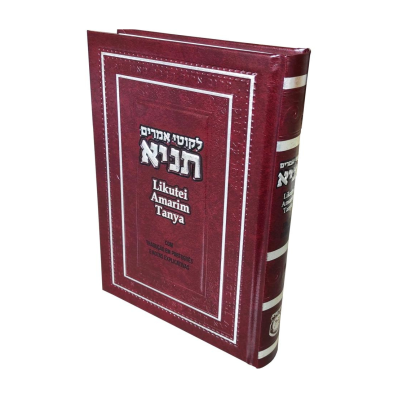 Livro hardback vinho com texto em hebraico e inglês