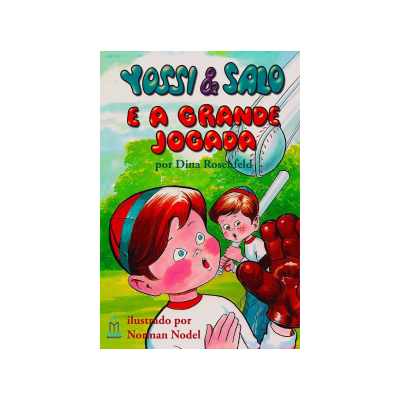Capa do livro infantil Yossi & Salo e a Grande Jogada com ilustração colorida de crianças e campo