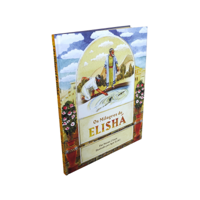 Livro 'Os Milagres de Elisha' com ilustração colorida na capa