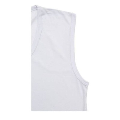 Camisa interior branca sem padrão