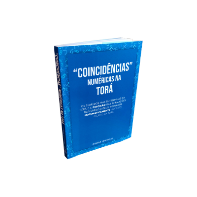 Livro azul com texto branco intitulado “COINCIDÊNCIAS” NUMÉRICAS NA TORÁ