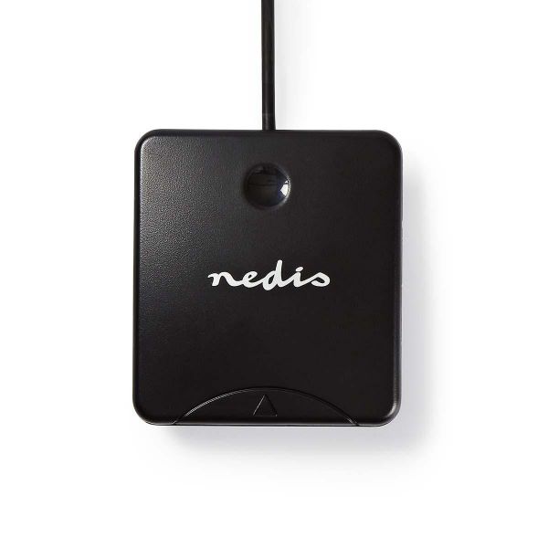 Nedis | Leitor de cartões - Cartão Inteligente (ID) usb2.0 Leitor de cartões Nedis preto com cabo e texto branco