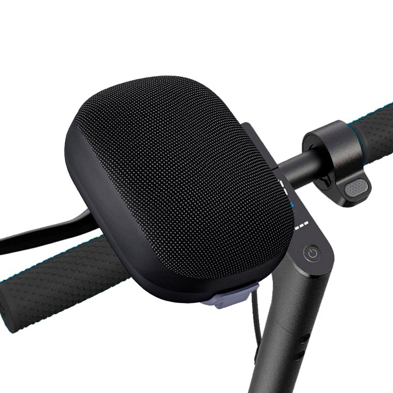 Alto-falante Universal para Música Bluetooth COOL 10W (Guidão) TWS Comb Preto Caixa de som preta fixada no guiador de trotinete elétrica preta