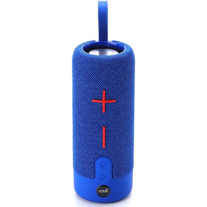 Cool | Coluna universal para música Bluetooth COOL 10 W baixo Azul Coluna portátil azul com botões de volume e alça para transporte