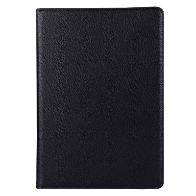 Capa preta em material de couro para tablet ou e-reader