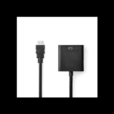 Cabo HDMI preto com adaptador
