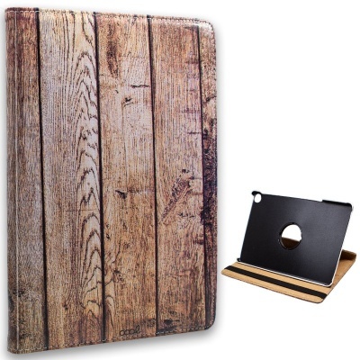 Capa protetora para tablet com padrão de madeira envelhecida