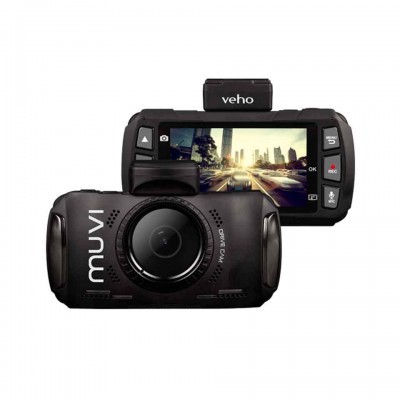 Câmara para carro Veho VCC-001 preta com ecrã LCD colorido e botões de controlo