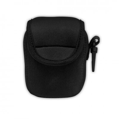 Bolsa pequena preta com fecho em velcro