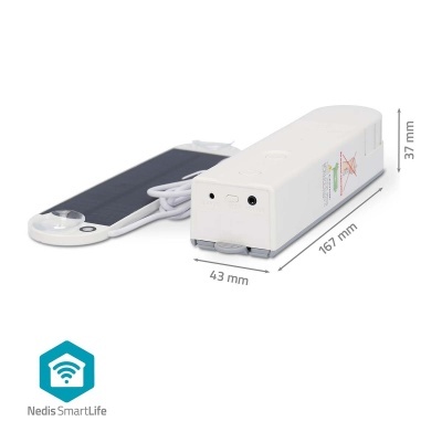 bomba de vácuo portátil branca com painel solar preto e cabo