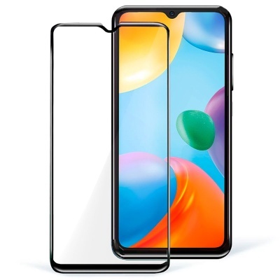 Smartphone com película protetora de vidro temperado ecrã colorido.