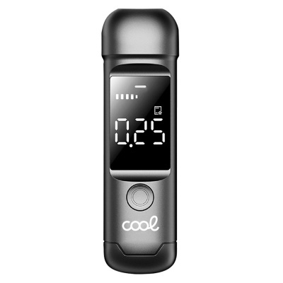 Dispositivo digital preto com ecrã e texto cool