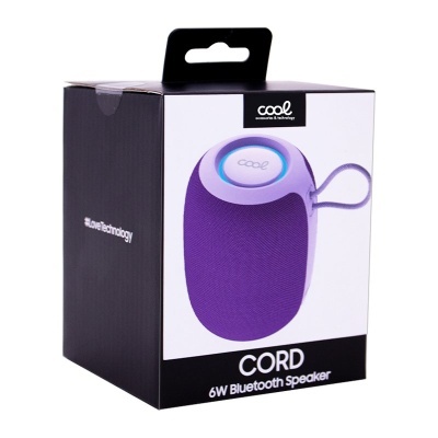 Caixa de coluna Bluetooth CORD roxa da marca cool