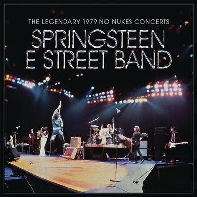 Capa de álbum com fotografia da banda Springsteen E Street Band num concerto em 1979