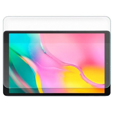 Tablet com ecrã colorido e película protetora transparente