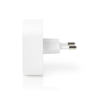 Carregador de parede branco com ficha europeia