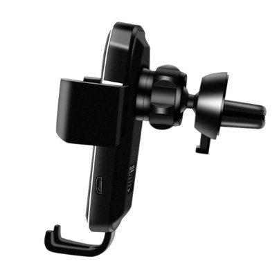 Suporte para telemóvel preto para ventilação de carro