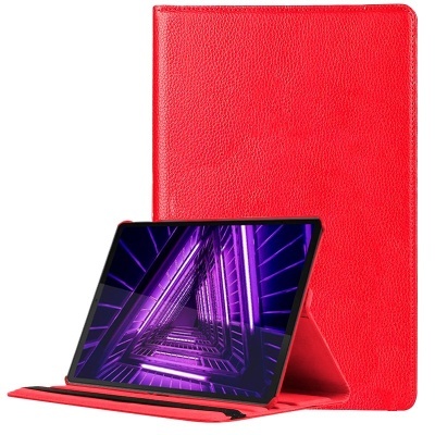 Capa protetora vermelha para tablet com suporte