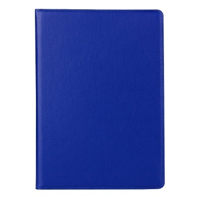 Capa azul de agenda ou caderno em couro sintético