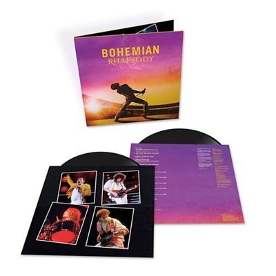 Conjunto de vinil do álbum Bohemian Rhapsody com capa e fotos da banda Queen