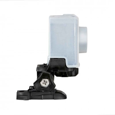 Suporte para câmara de ação com caixa protetora transparente