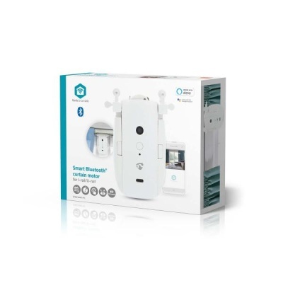 Caixa de motor para cortinas inteligente Bluetooth branco