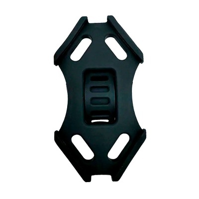 Suporte para bicicleta em borracha preta