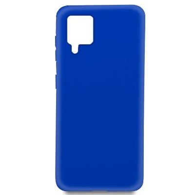 Capa azul para smartphone com recorte para câmara
