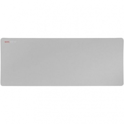 Tapete para rato cinza claro com texto MARS GAMING no canto superior esquerdo