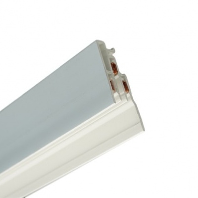 Perfil de calha para iluminação branco e cinzento