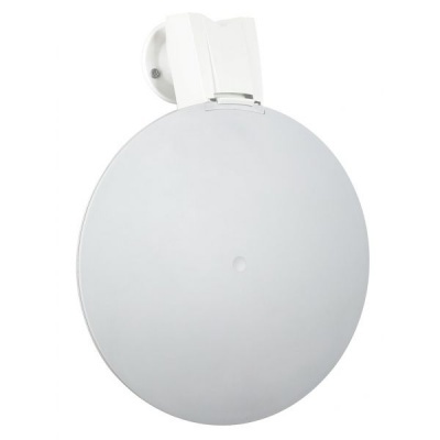 Acessório redondo de iluminação branco com suporte