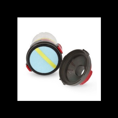 Filtro de substituição para aspirador com tampa preta e filtro azul