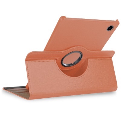 Capa castanha para tablet com suporte circular