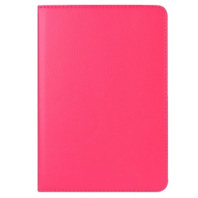 Capa rosa para tablet ou e-reader com textura de pele sintética e costura nas bordas