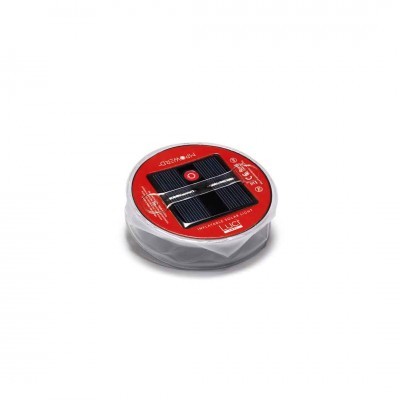 Rolo de fio de níquel florido com etiqueta vermelha e embalagem transparente