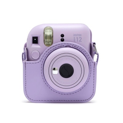 Câmara instantânea lilás instax mini 12 com estojo de proteção