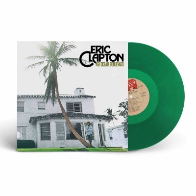 Disco de vinil verde com capa de álbum ERIC CLAPTON 461 OCEAN BOULEVARD