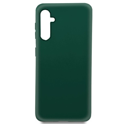 Capa verde escuro para smartphone em silicone com recortes para câmara e botões