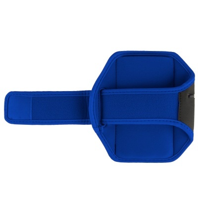 Suporte azul para braço com velcro em tecido macio