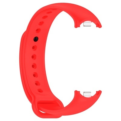Pulseira de relógio vermelho em silicone com fivela ajustável