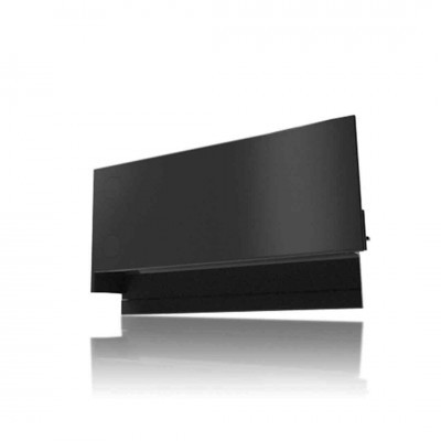 Painel de TV preto com design moderno