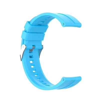 Bracelete azul claro para relógio com fecho metálico