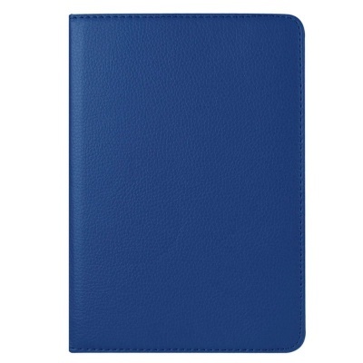 Capa azul para tablet ou e-reader em material tipo couro
